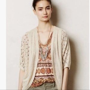 Anthropologie The Cue Cher Qu Natural Cardigan